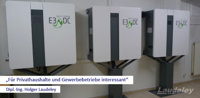 05.10.2012: Laudeley installiert drei Energiespeicher in einem Privathaushalt