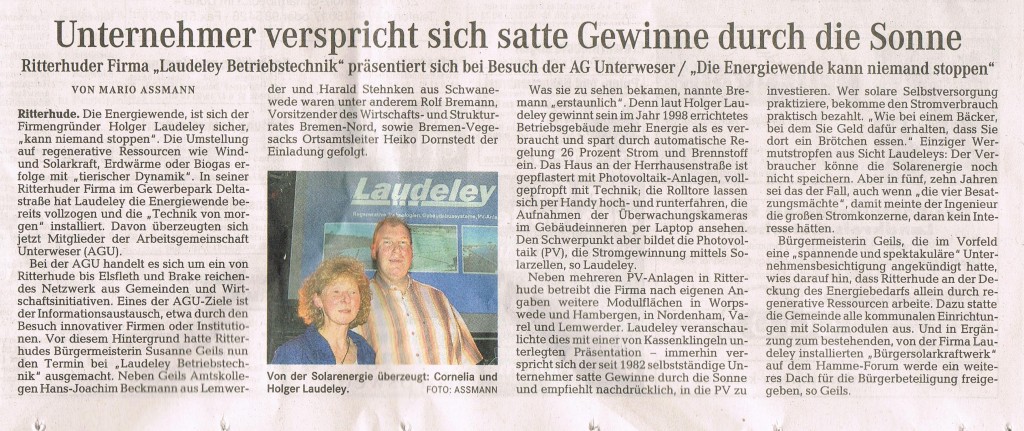 Energiewende ist nicht zu stoppen | Oktober 2010